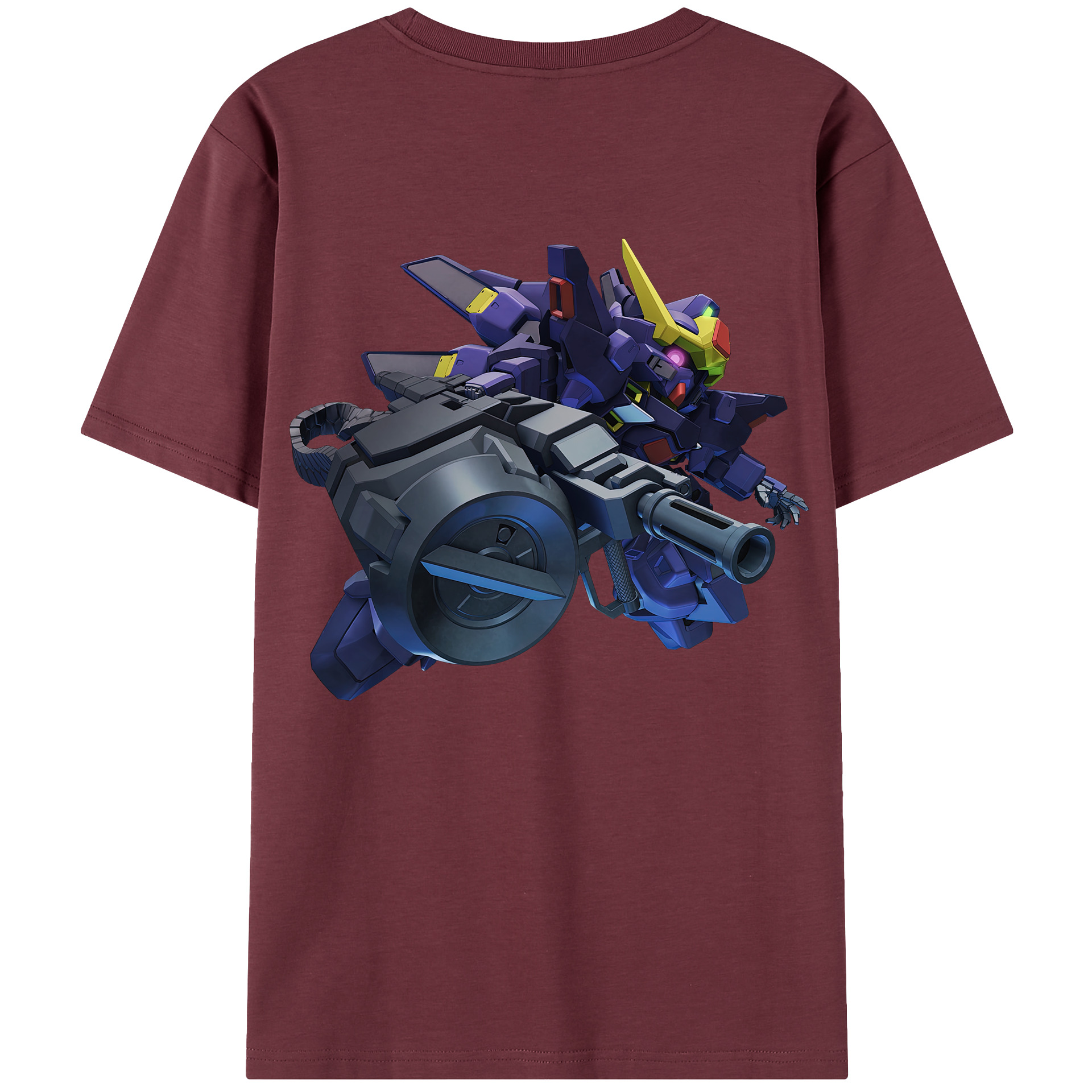 （画像用） 機動戦士ガンダム Mobile Suit Gundam 綿100％半袖Tシャツ（背面プリント）